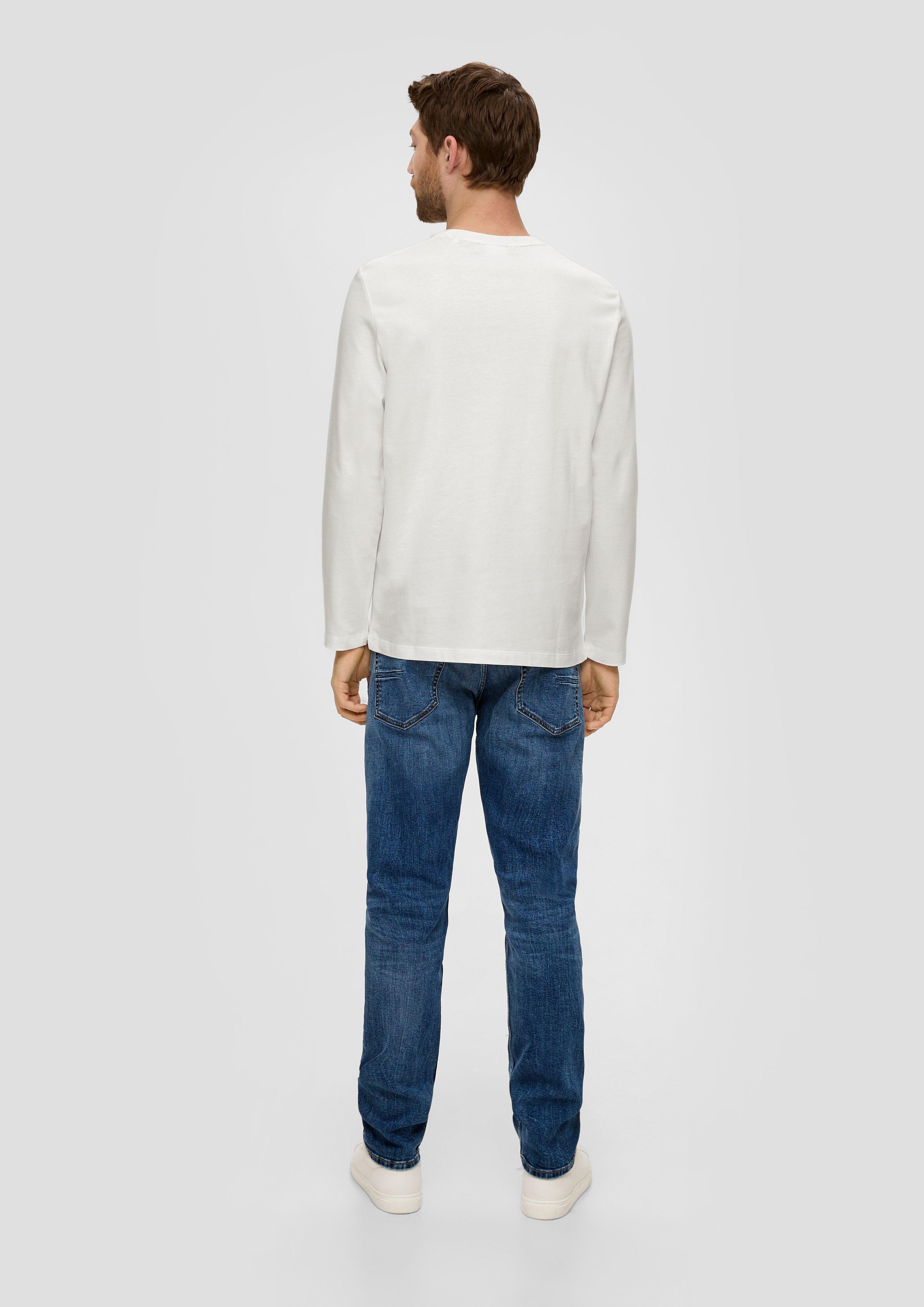 Longsleeve mit gummiertem Label-Print  2138671-01D1