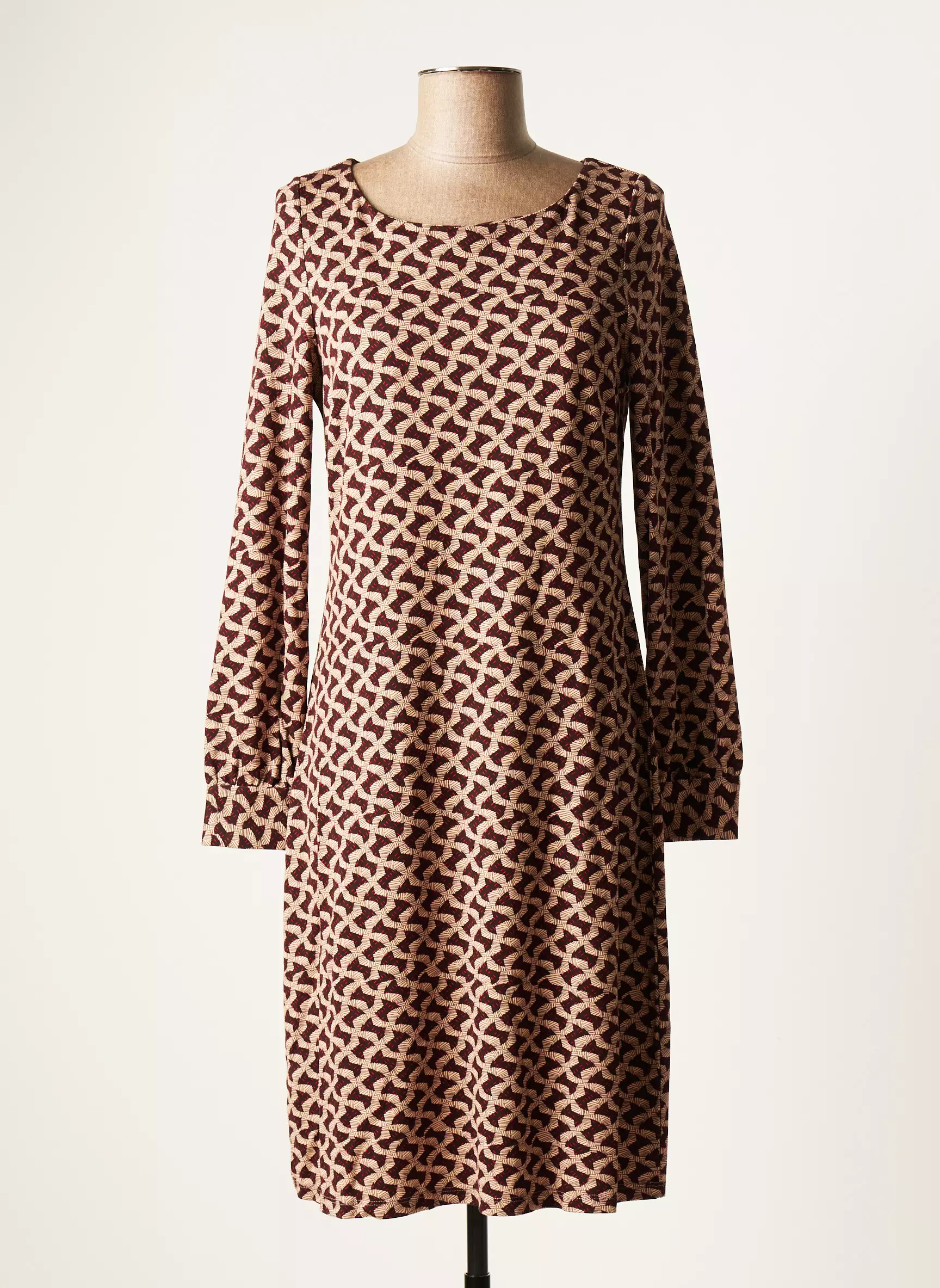 Surkana Robes Mi Longues Femme couleur beige