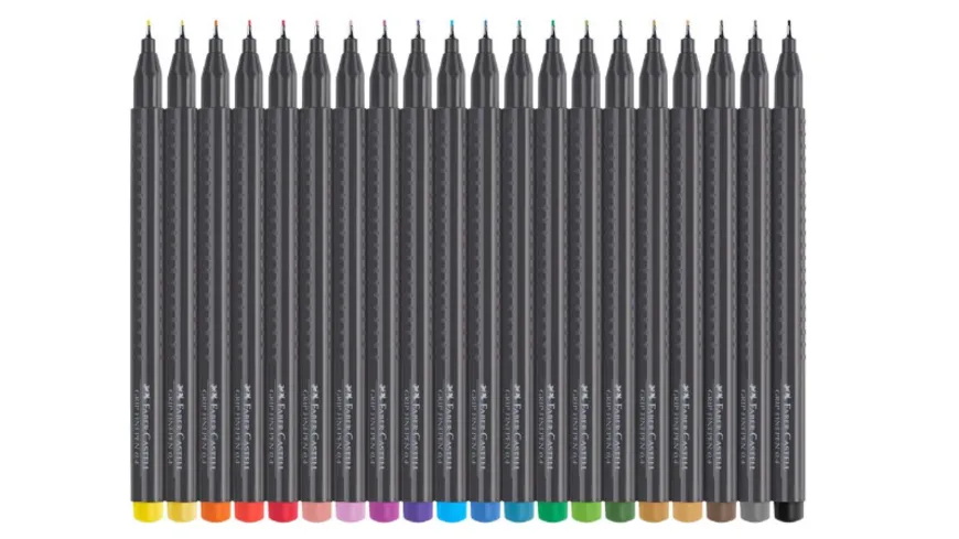 FABER-CASTELL GRIP Fineliner 0.4mm 20er Kartonetui