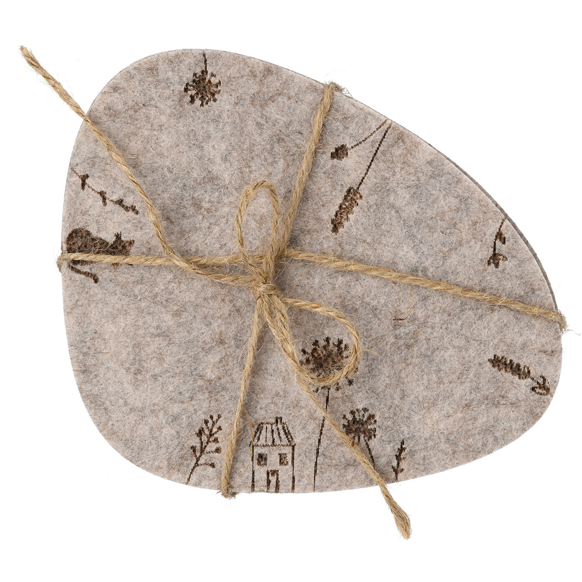 4 Filzuntersetzer im Set