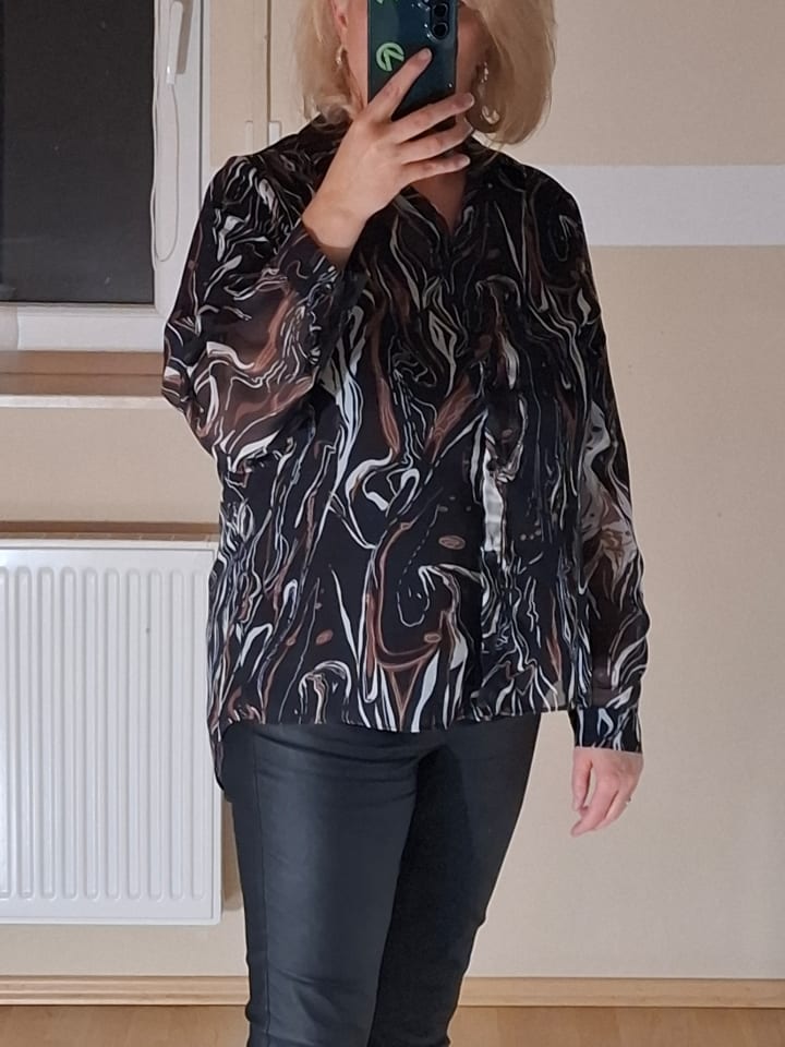 Milan Kiss Hemd in Schwarz/ Weiß günstig kaufen XL