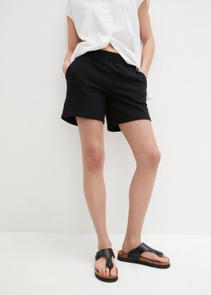 Sweat-Shorts mit hohem Bund