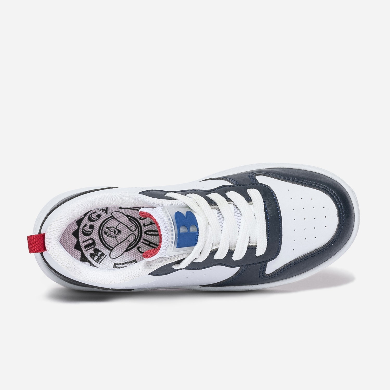 Sneakers BUGGY blanche et marine