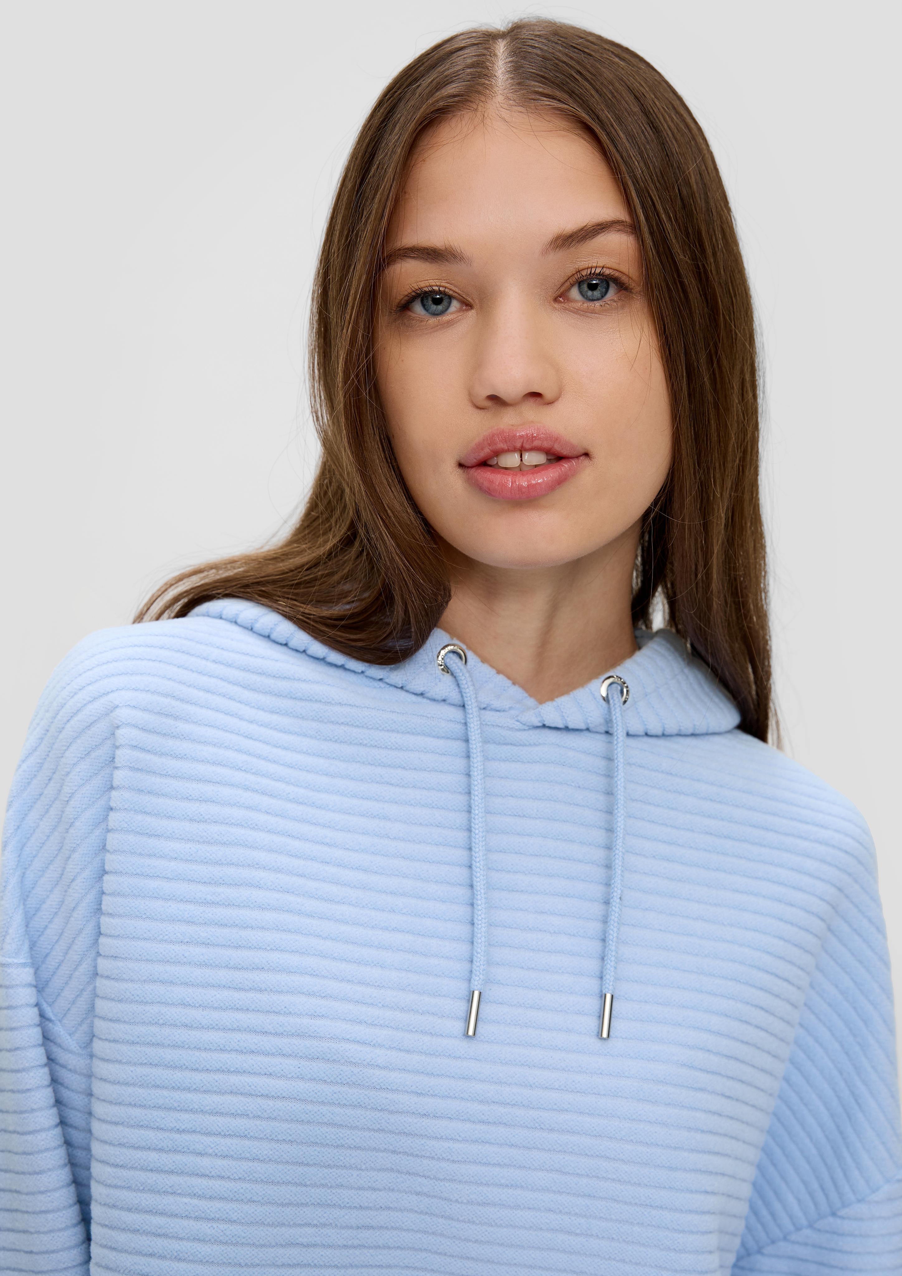 Hoodie mit Rippstruktur  2135490-5327