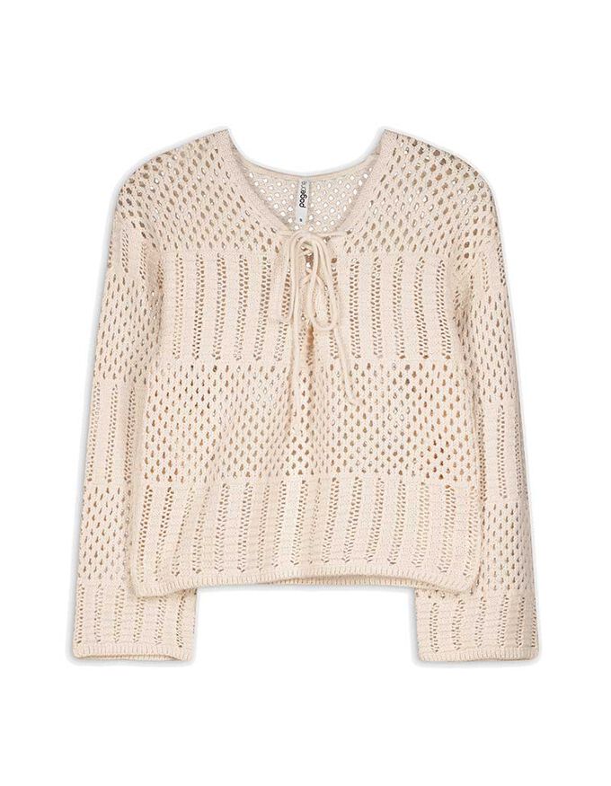 Strickpullover - Lochstrick