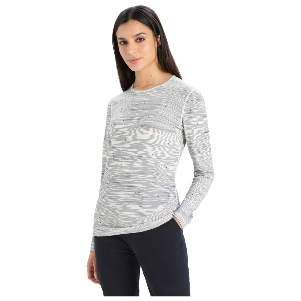 Icebreaker - Women's 200 Oasis L/S Crewe Ski Tracks - Merinounterwäsche