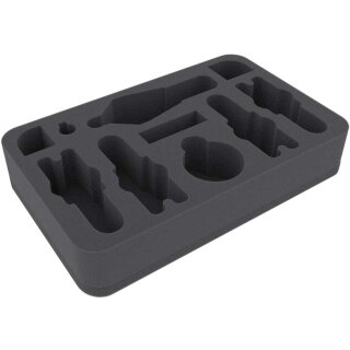 50mm Half-Size Schaumstoff für Dropfleet Commander - UCM Schlachtschiffe und Kreuzer + Dose für Schadensmarker