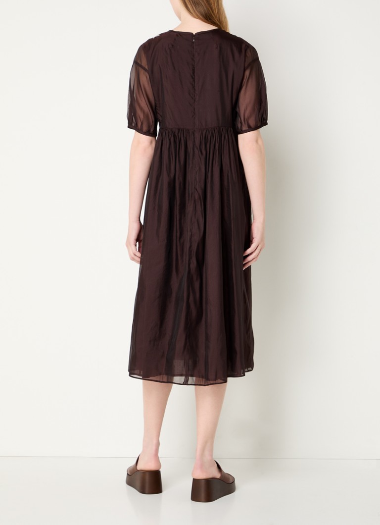 Abito midi Fatoso di MaxMara in misto seta