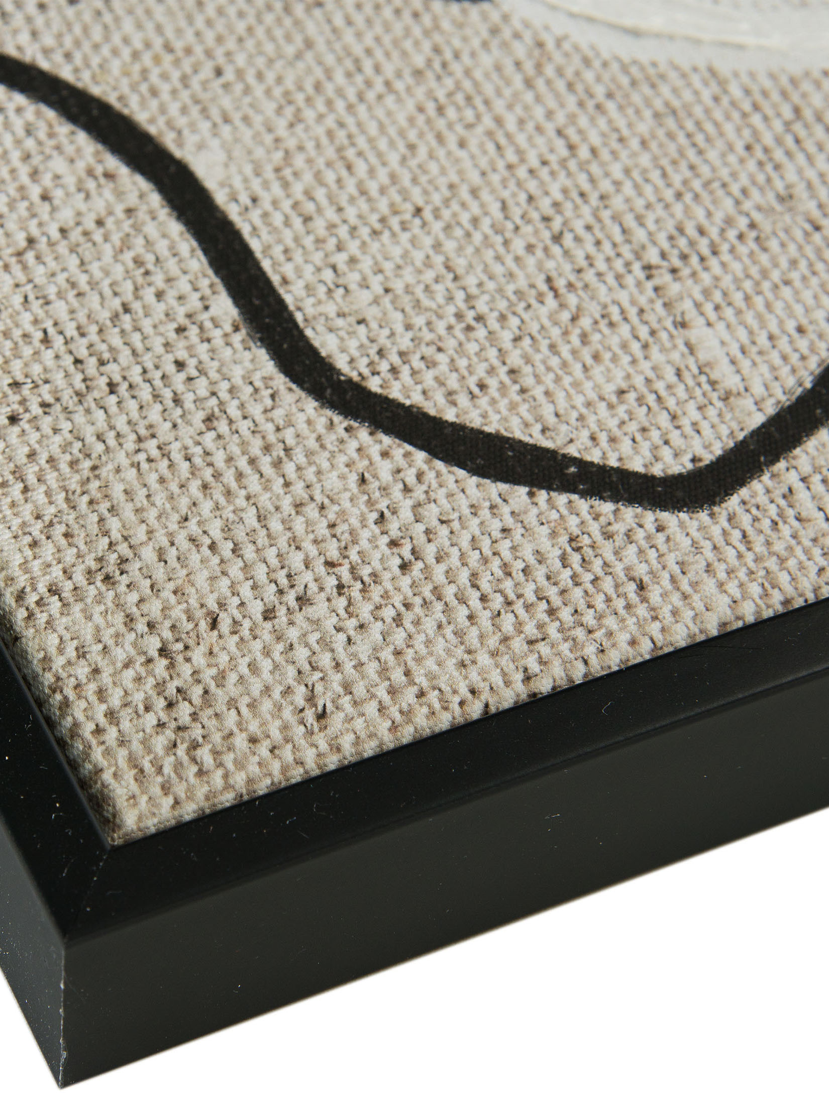Ulara Leinwand-Druck-handbemalt, Grau