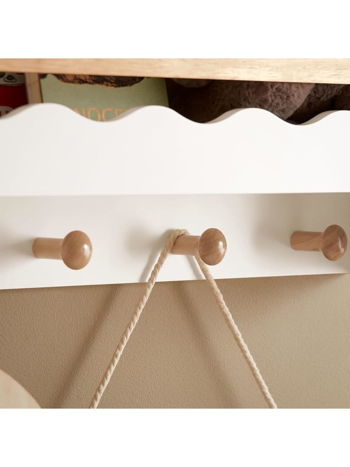 SoBuy Kindergarderobe in Weiß - (B)73 x (H)30 x (T)15cm günstig kaufen onesize