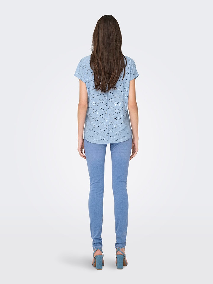 ONLY Shirt in Hellblau günstig kaufen