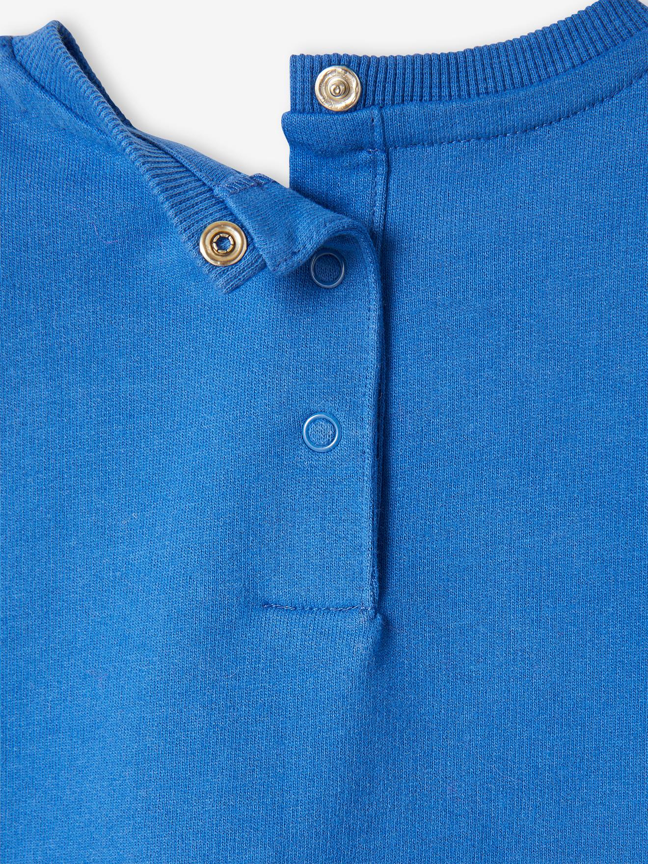 Sweat bébé en molleton personnalisable bleu roi