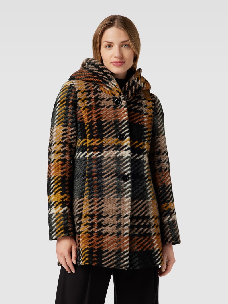 Jacke mit Kapuze in dunkelgrau