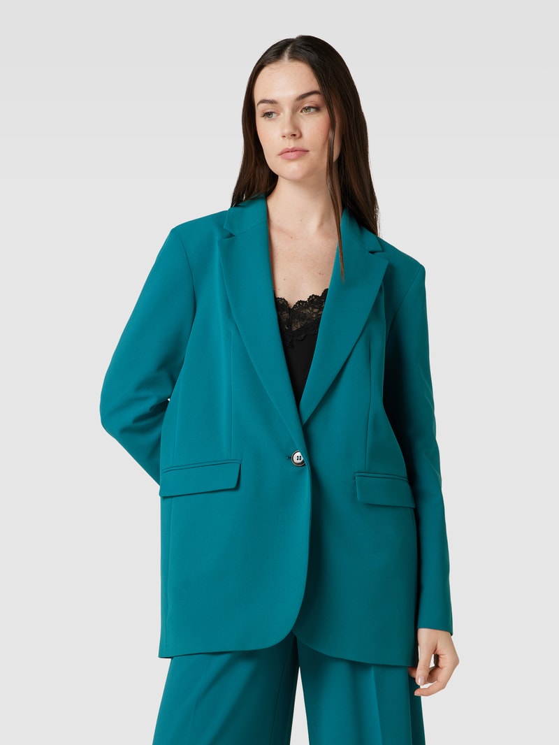 Blazer mit Pattentaschen Modell 'INSEGNA' in petrol