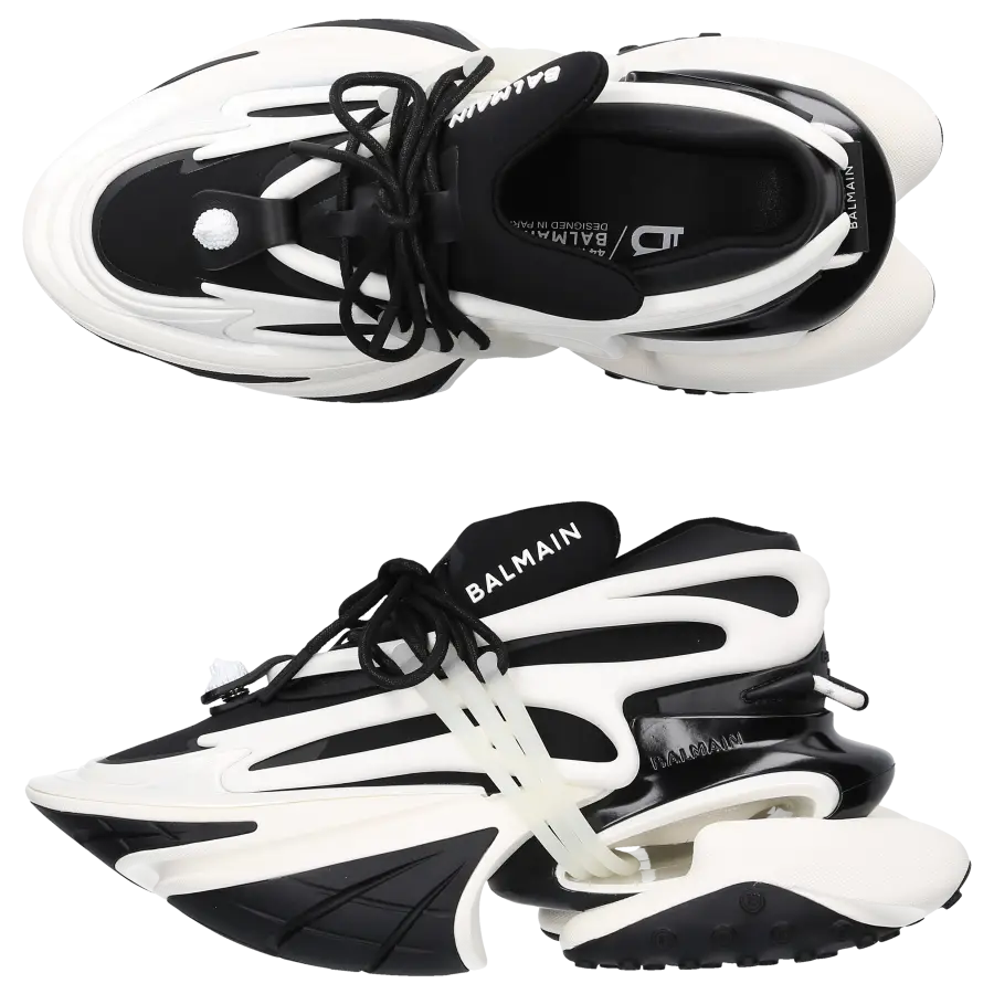 Balmain - Sneaker low UNICORN Neopren - schwarz