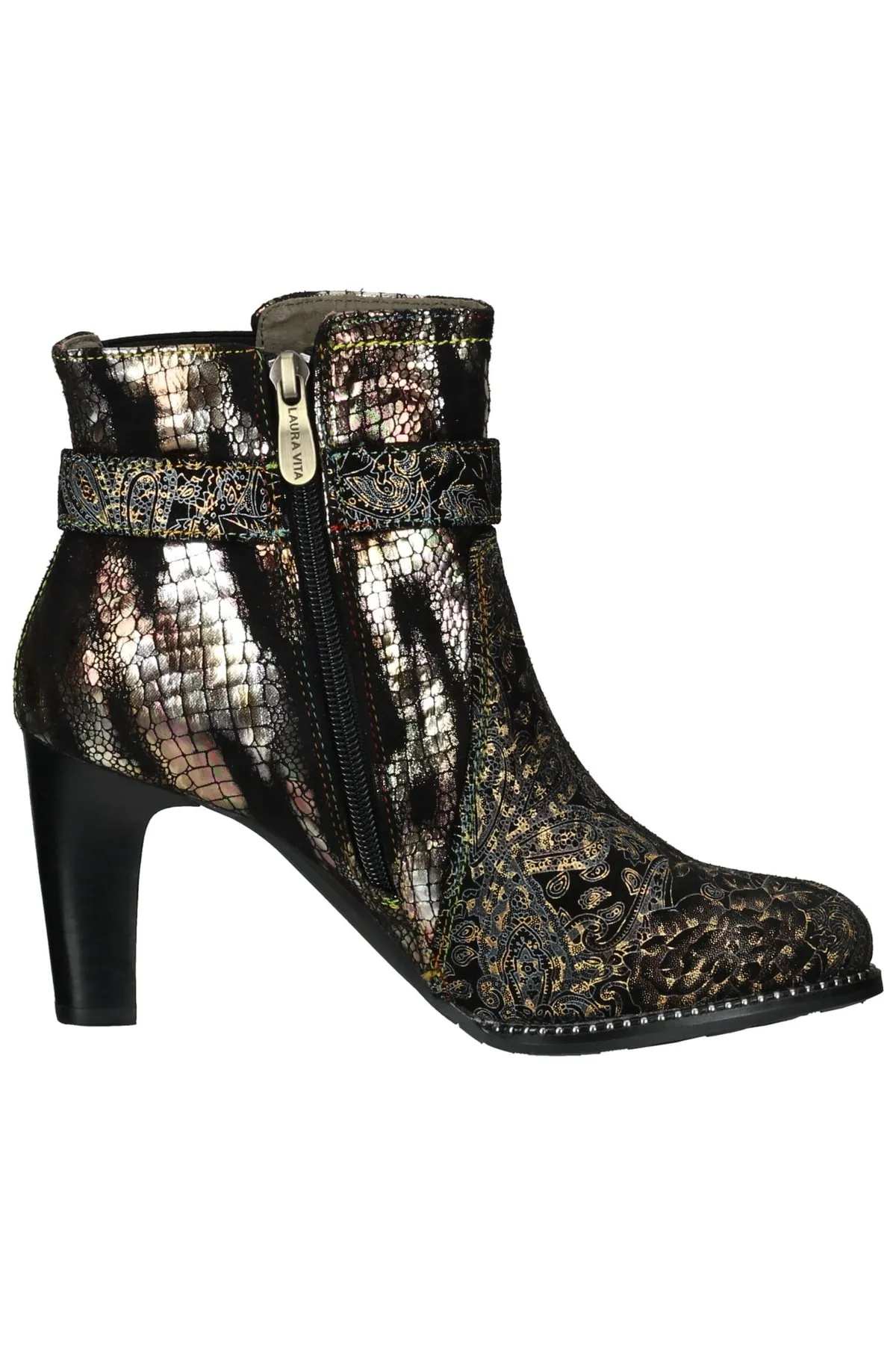 LAURA VITA  Stiefelette - Schwarz - Pfennigabsatz/Stiletto