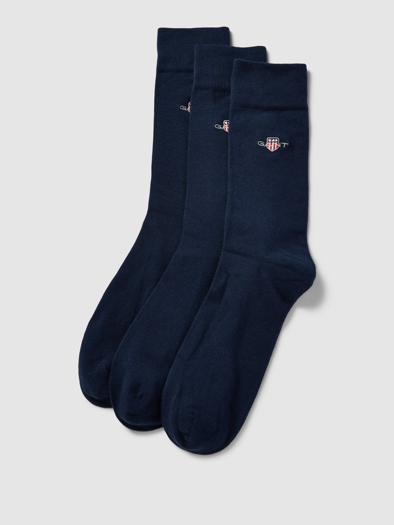 Socken aus Baumwoll-Mix im 3er-Pack in marineblau