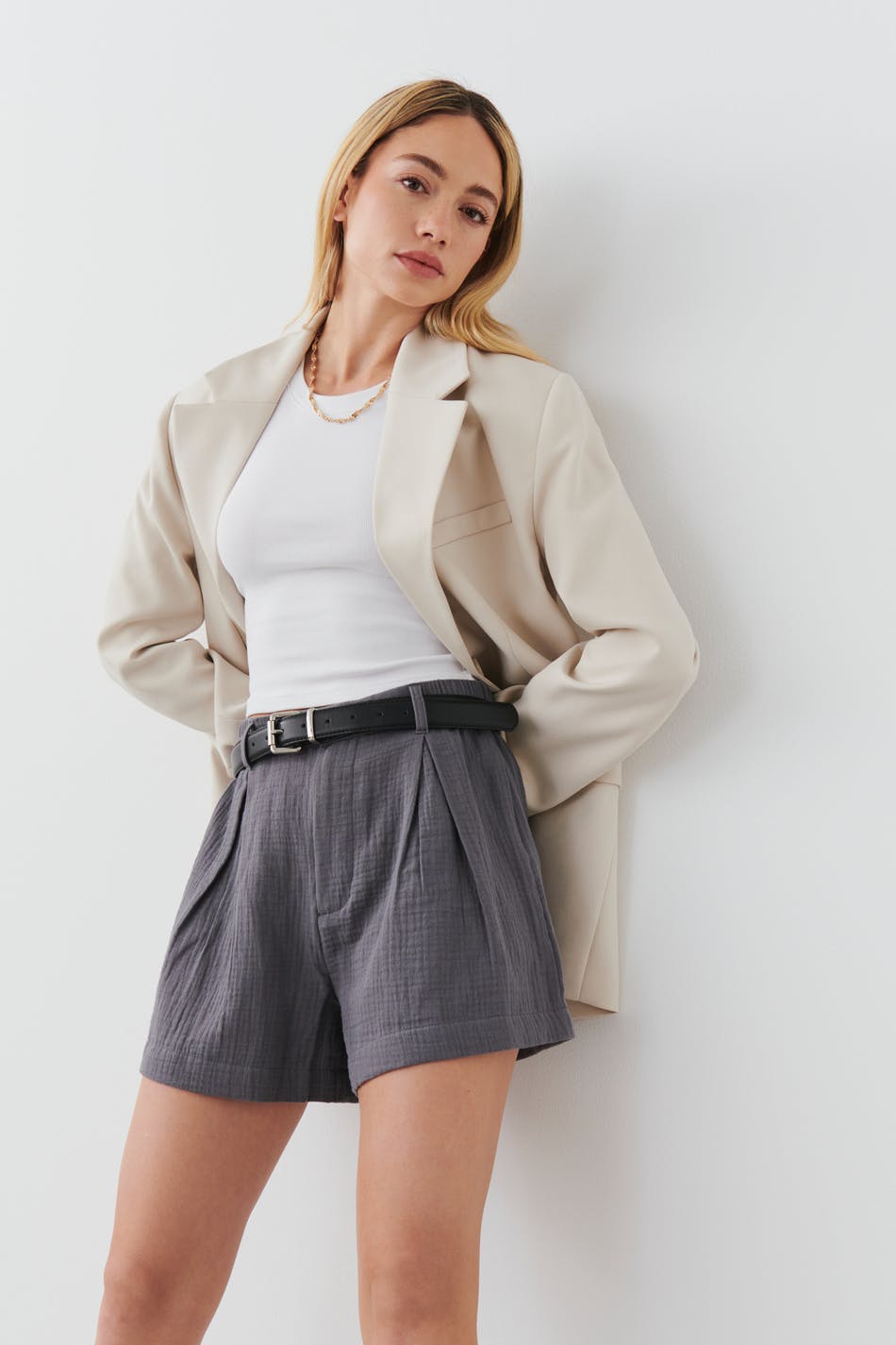 Lunia gauze shorts