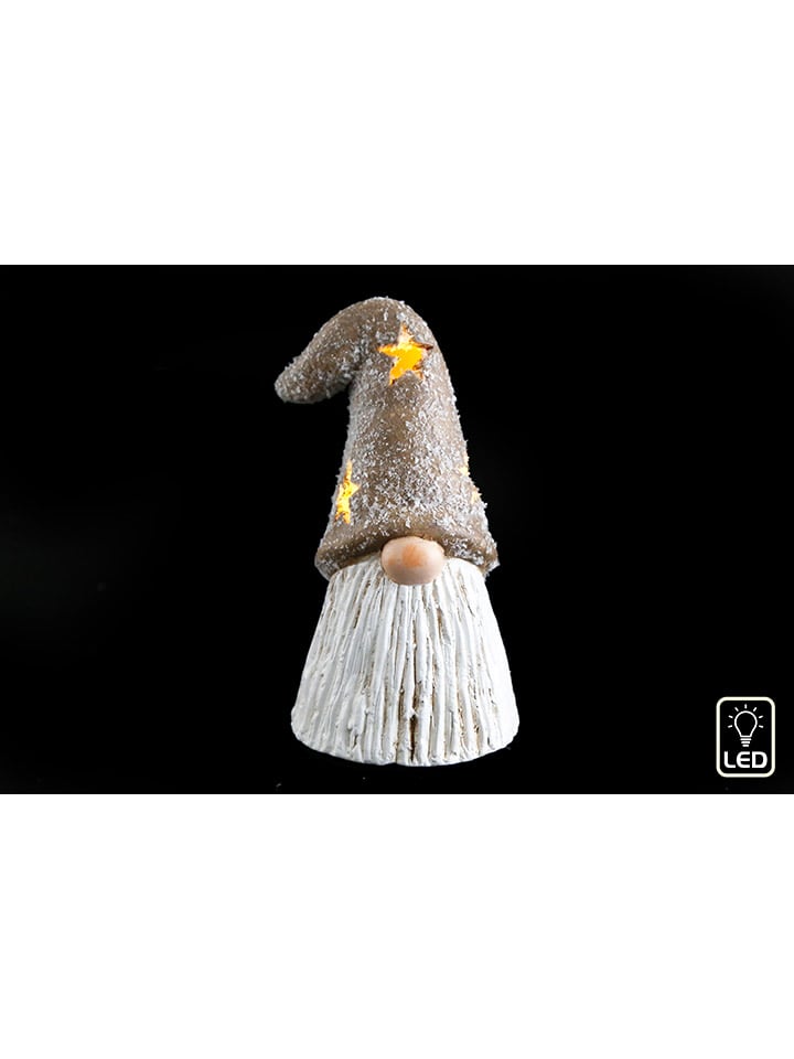 SiL Interiors LED-Dekoleuchte ''Santa'' in Weiß/ Hellbraun - (B)8 x (H)14 x (T)7,5 cm günstig kaufen onesize