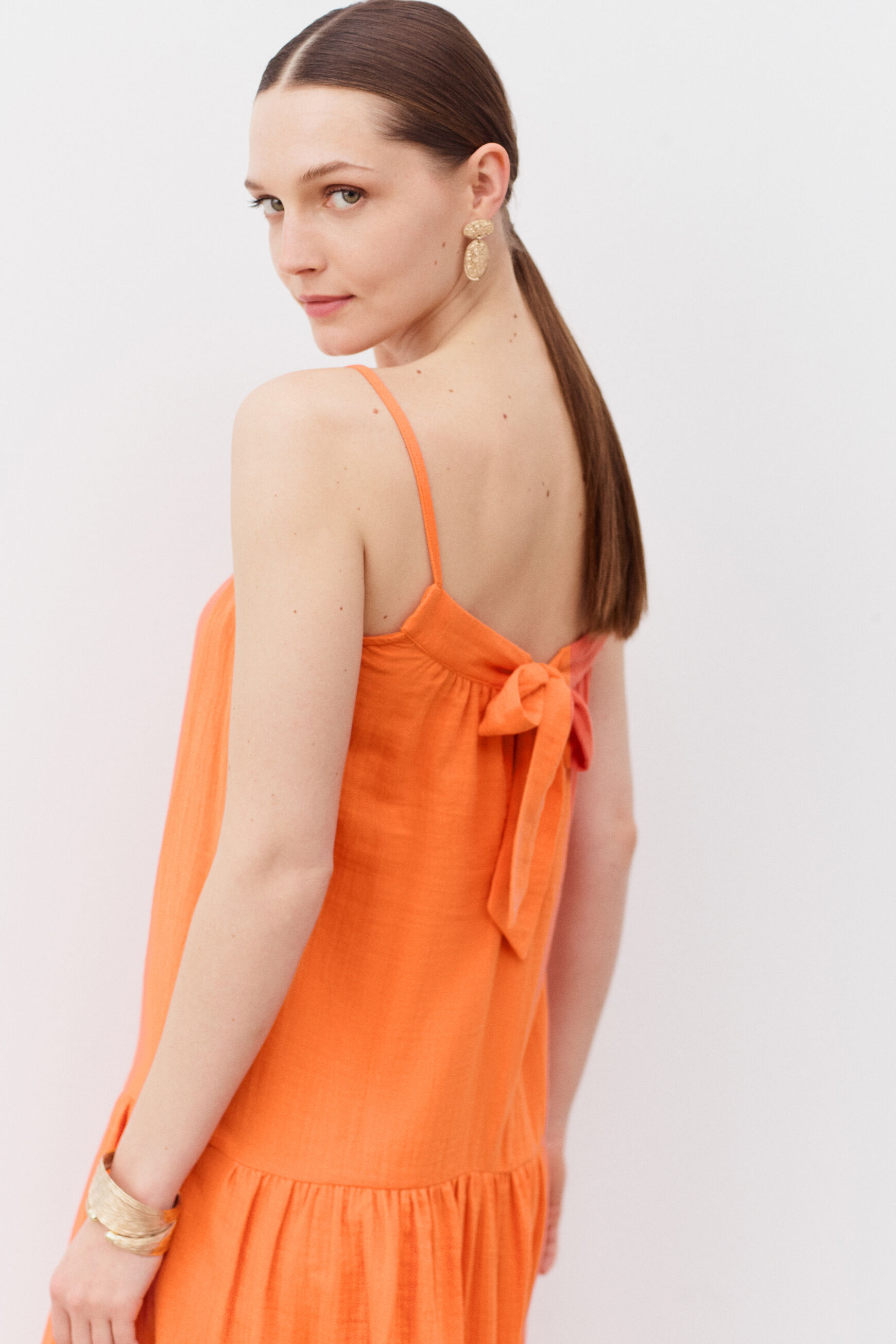 robe amanda orange femme