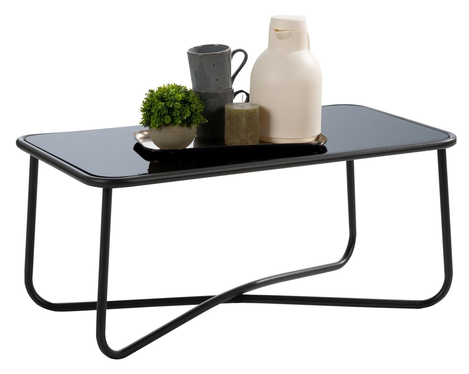 Gartenlounge-Set THEODOR, Metall, Braun, B 250 cm, (Set)