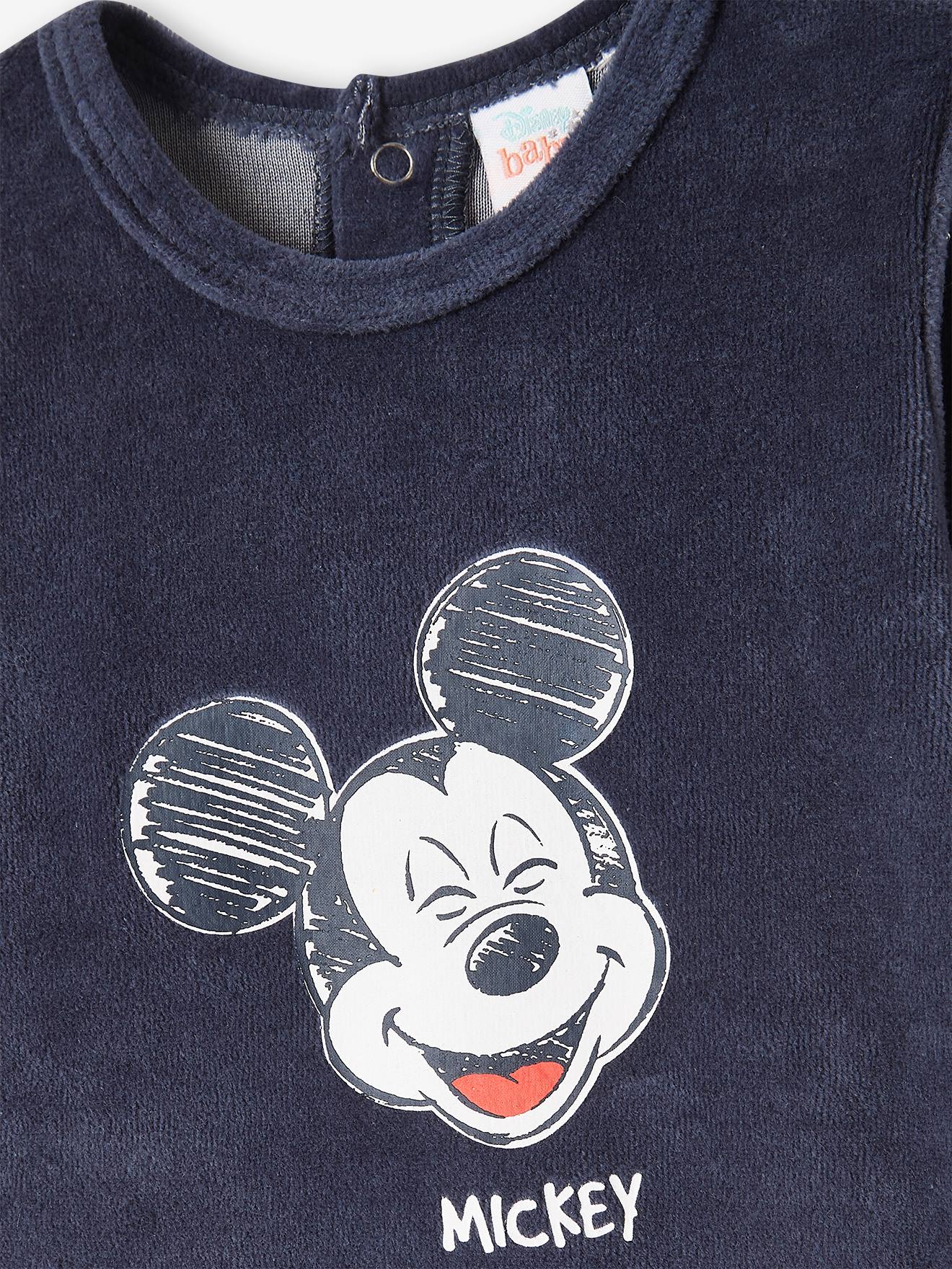 Lot de 2 dors-bien garçon DS® Mickey gris clair uni avec decor