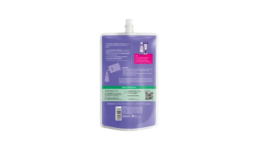 GUHL Silberglanz & Pflege Shampoo Nachfüllbeutel 500 ml