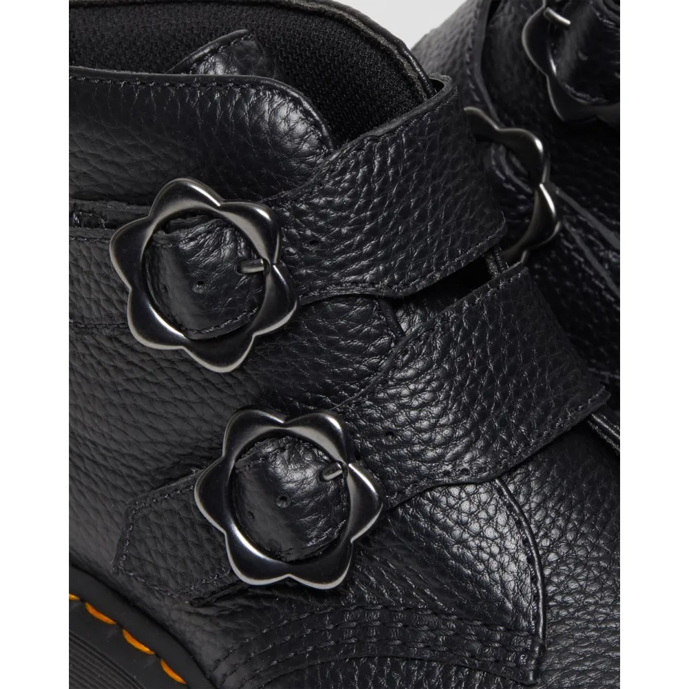 Dr. Martens Devon Flower Buckle Leather Boots 27642001 / schwarz