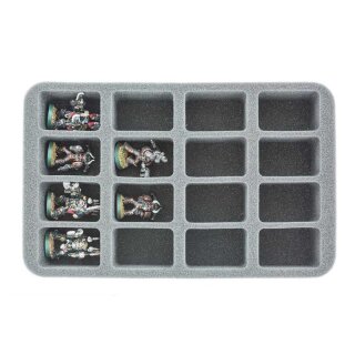 Feldherr 50 mm Half-Size Schaumstoff - 16 mittlere Fächer