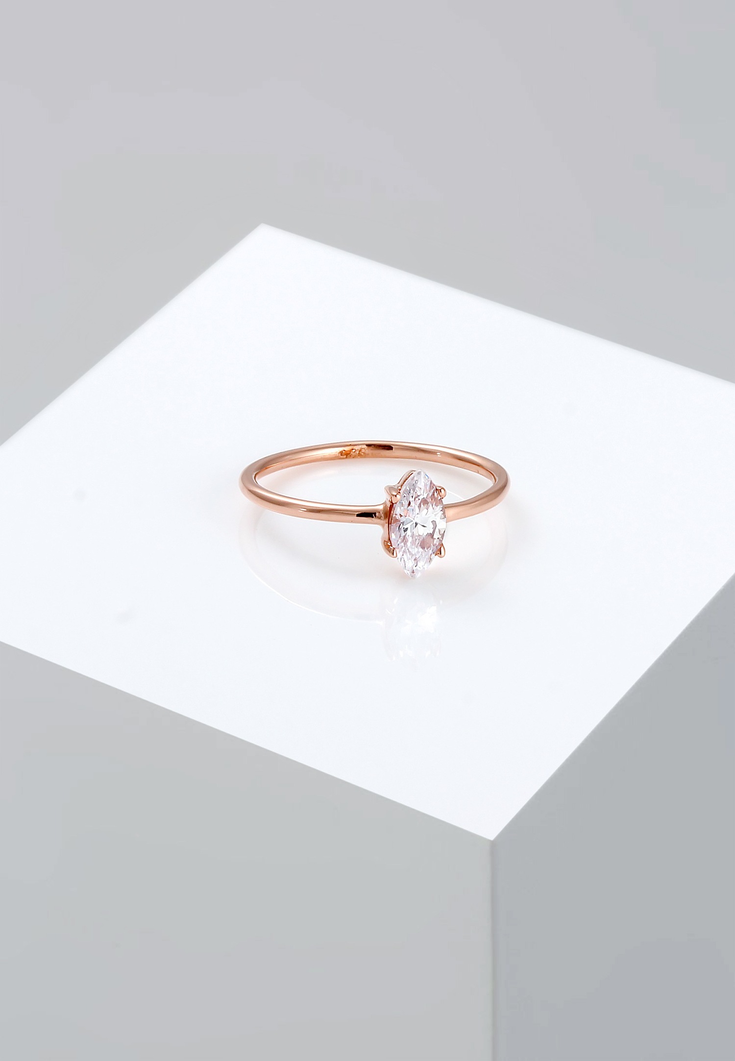 Elli Marquise zirkónové náušnice Minimal 925 Striebro