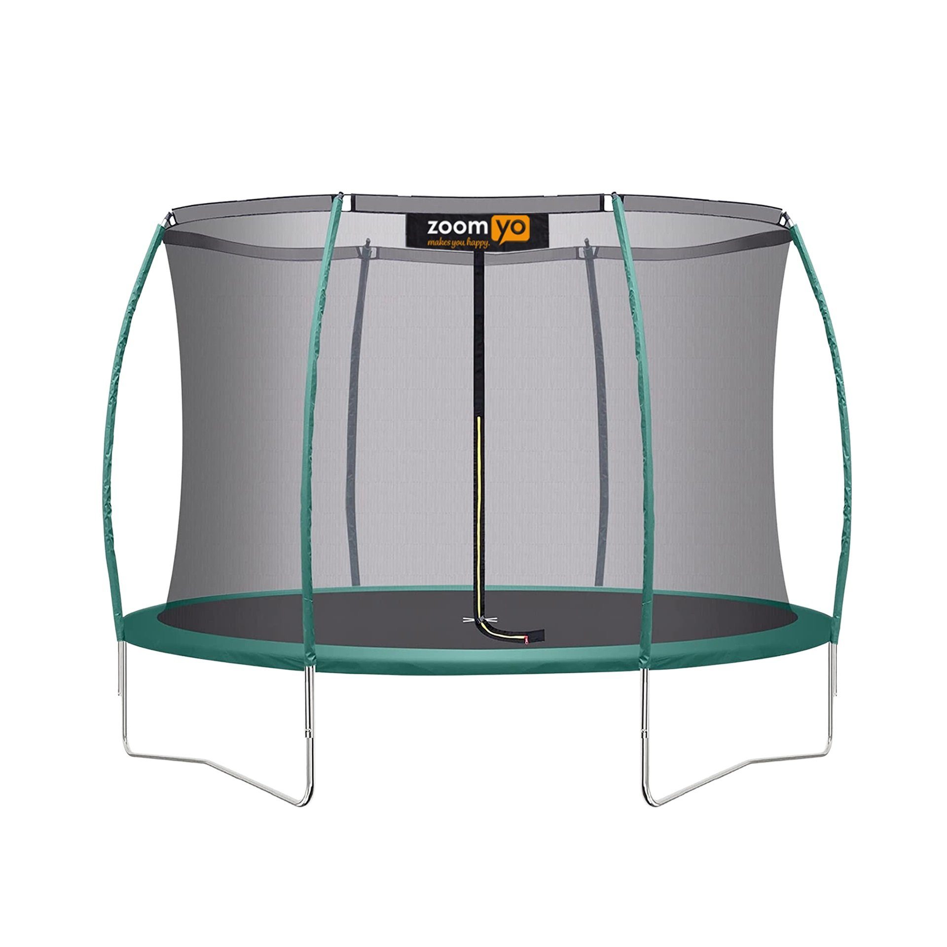 Zoomyo Gartentrampolin Gartentrampolin Advanced,Kindertrampolin,Outdoor für Kinder,wetterfest, Ø 244 cm, Outdoortrampolin,inkl Sicherheitsnetz und Sprungmatte