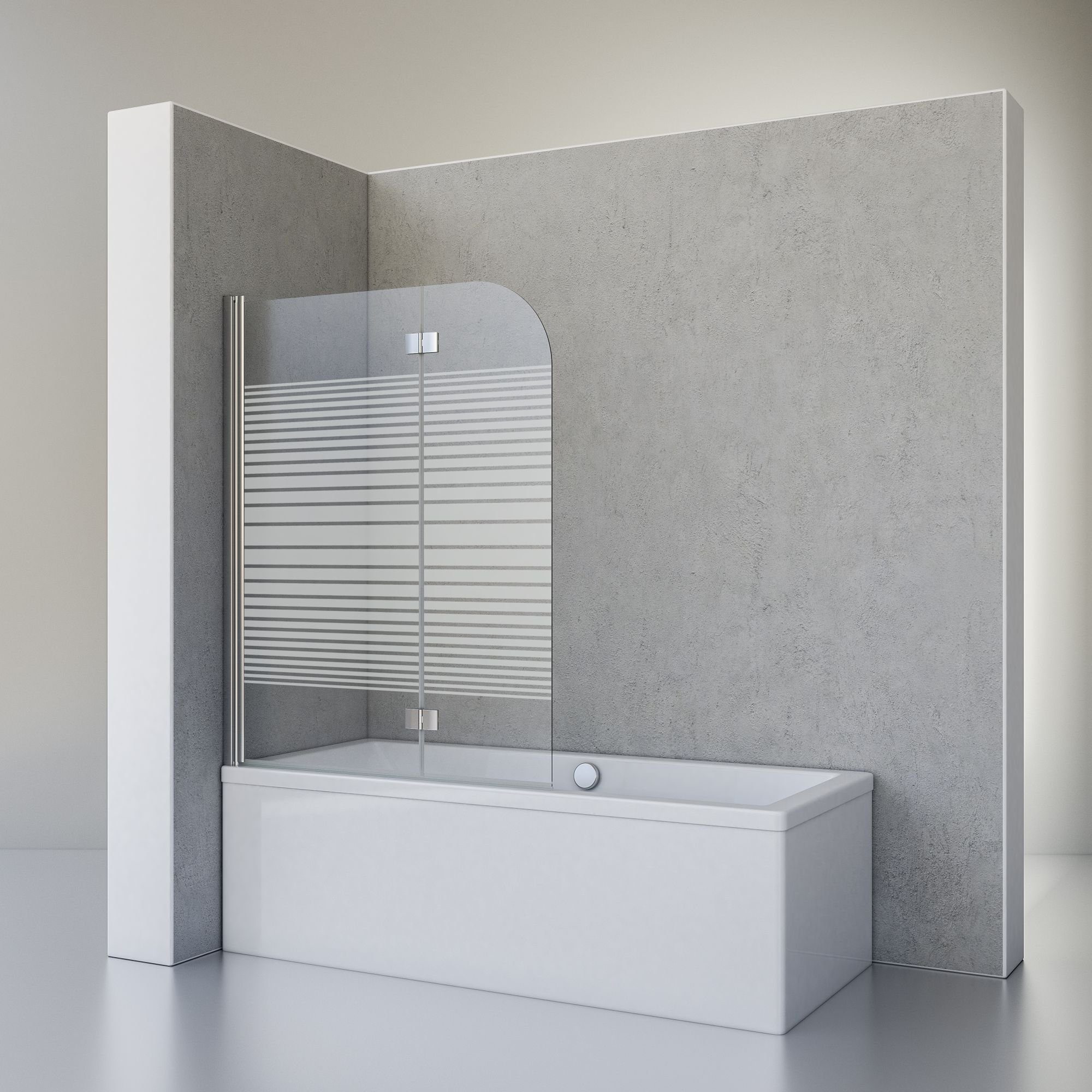 Schulte Badewannenaufsatz Breathe, 5 mm Sicherheitsglas, (2 tlg), BxH: 113 x 142 cm