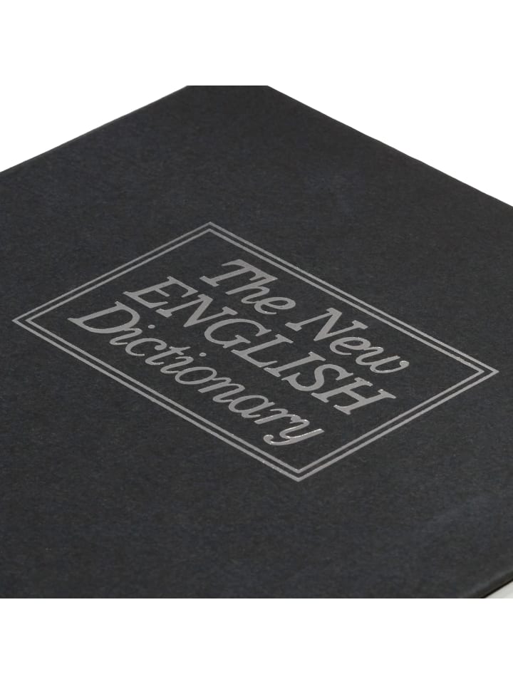 relaxdays Buchtresor Wörterbuch in Schwarz - (B)15,5 x (H) x (T)5,5 cm günstig kaufen onesize
