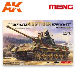 Königstiger Modellbausatz mit beweglichen Zusatzketten 1:35