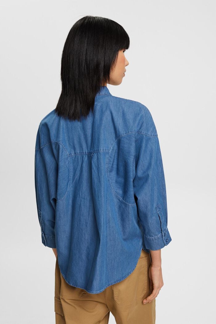 Bluse aus Baumwoll-Denim