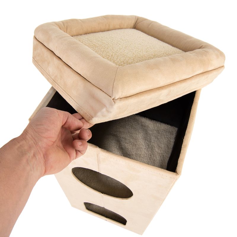 Faltbarer Katzenturm Soft'n Scratchy - beige zu TOP-Preisen % | bitiba