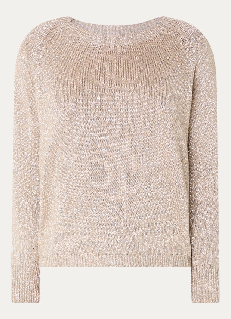 Pulover Gerard Darel Jaylin din tricot fin cu inserții din lurex