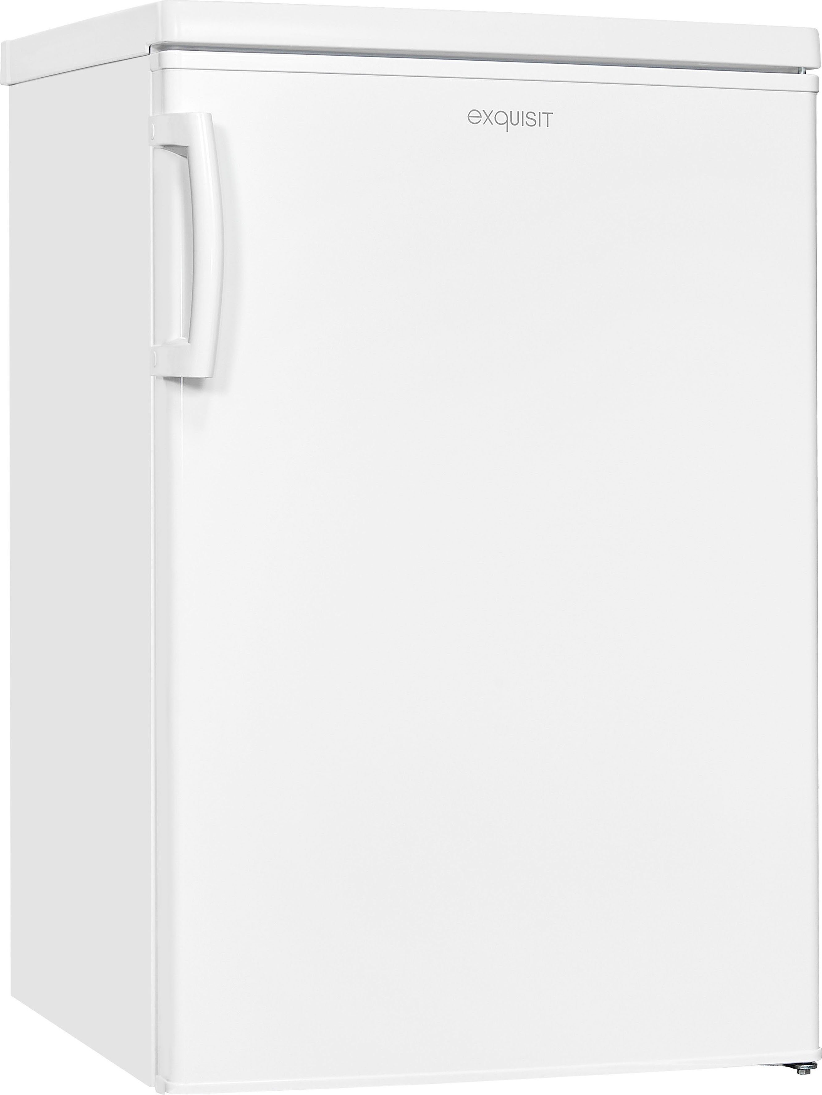 exquisit Kühlschrank KS16-4-HE-040D weiss, 85 cm hoch, 55 cm breit