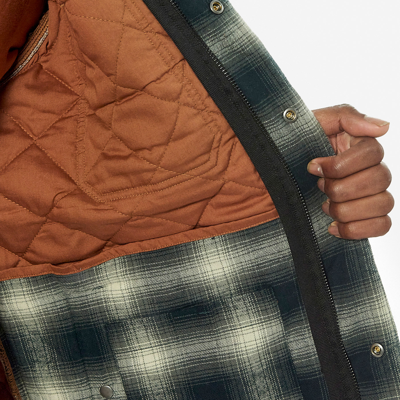 TOKYO  Veste à carreaux verts Homme