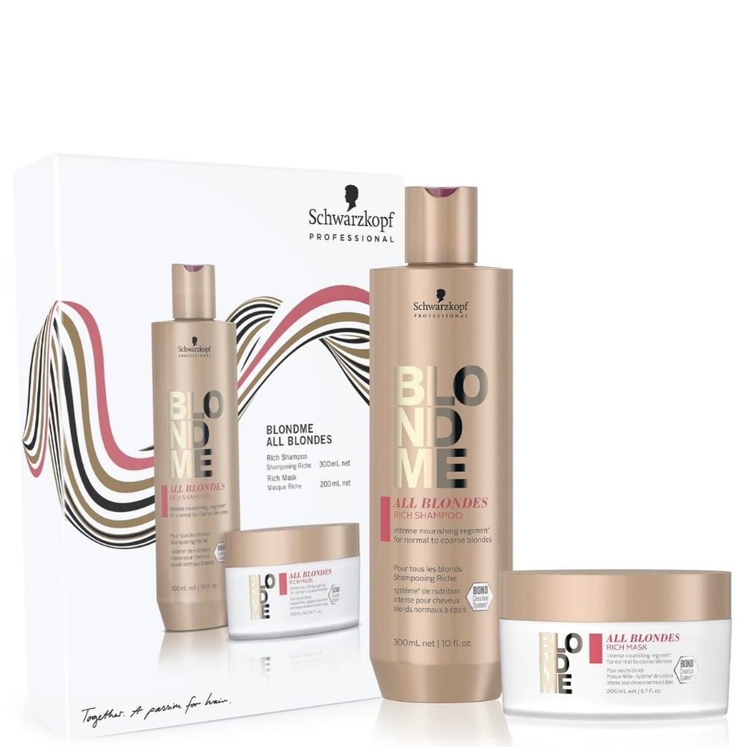 Schwarzkopf Professional BlondMe Riche 2022 Coffret Shampooing 300 ml et masque 200 ml