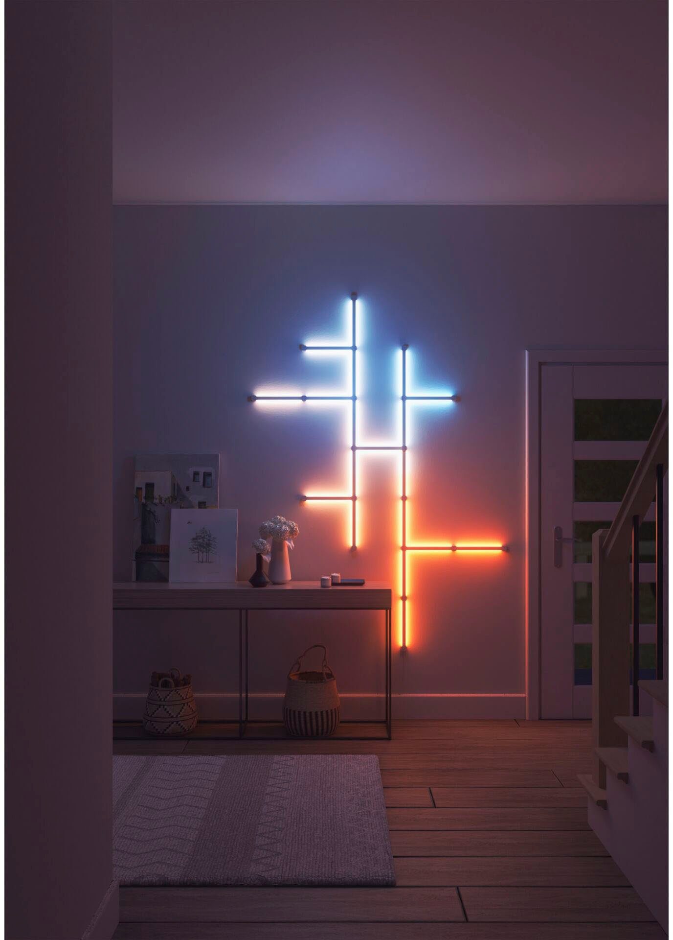 nanoleaf LED Lichtleiste Lines, LED fest integriert, Warmweiß, Smarte Technologie und elegante Beleuchtung