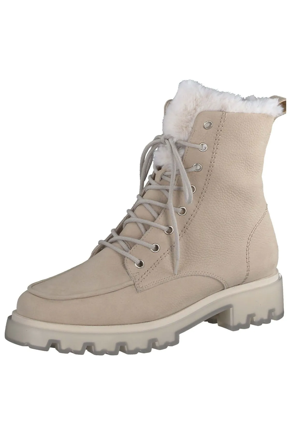 Paul Green  Stiefelette - Beige - Blockabsatz