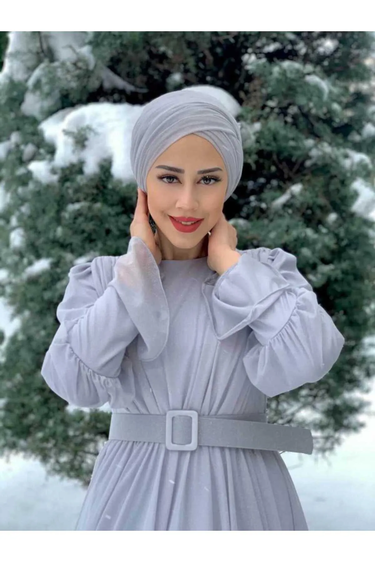 Bym Fashion  2021 Glitzerschal Grau