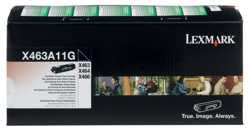 Lexmark Original Tonerkartusche X463A11G Schwarz