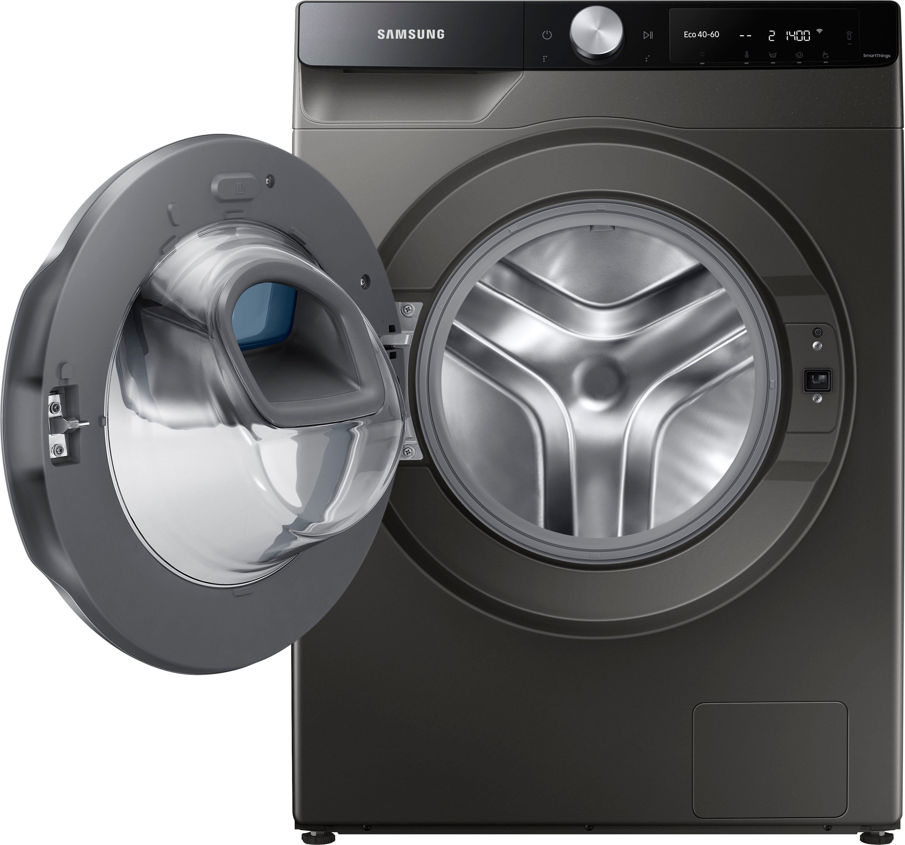 Samsung Waschmaschine WW6500T INOX WW80T654ALX, 8 kg, 1400 U/min, AddWash™