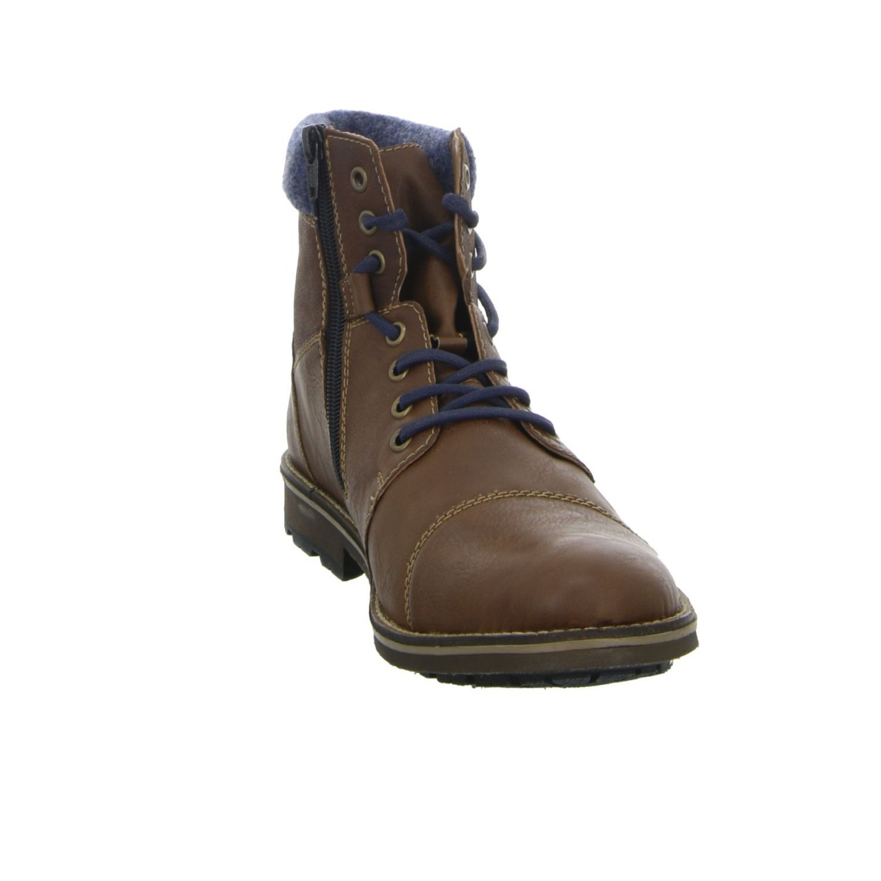 RIEKER Schnür-Stiefeletten braun