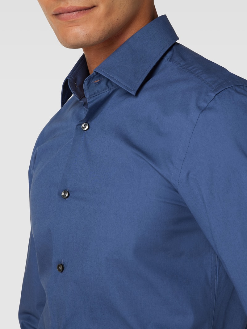 Slim Fit Business-Hemd mit Kentkragen Modell 'HANK' in jeans