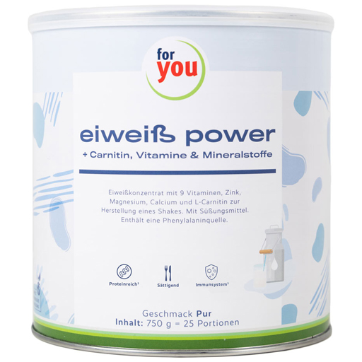 FOR YOU eiweiß power pur Pulver  750 g  Pulver
