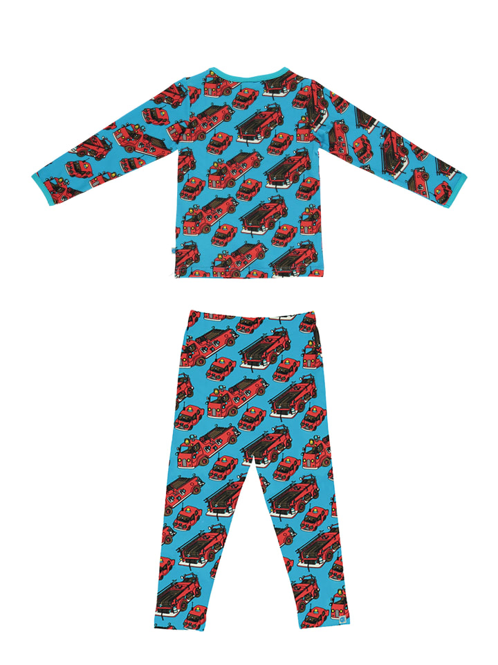 Småfolk Long Sleeves & Legging Set Feuerwehrauto in ocean blue günstig kaufen