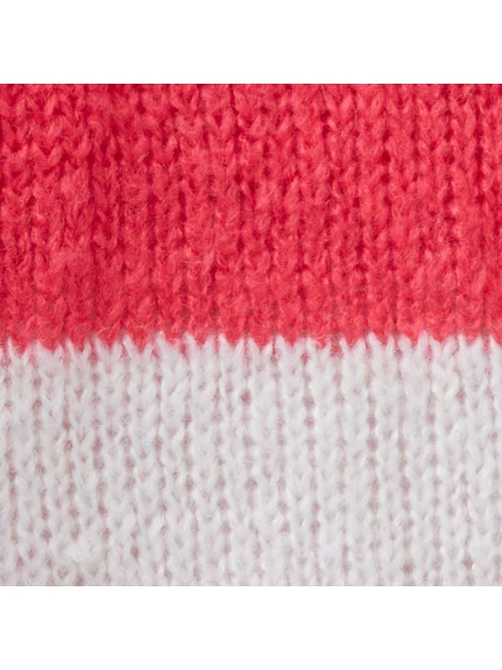 Benetton Cardigan in Rot/ Weiß günstig kaufen